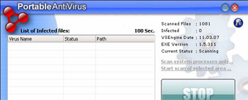 Portable Antivirus Screenshot