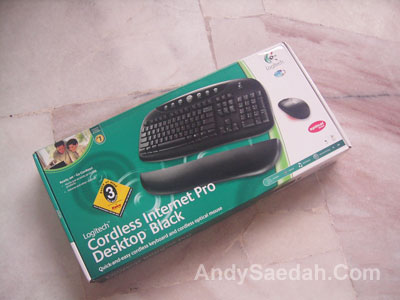 Logitech Cordless Keyboard and Mouse Box
